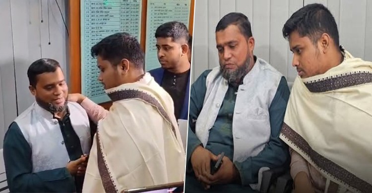 আসন ছেড়ে দেওয়া জামায়াত প্রার্থীকে সঙ্গে নিয়ে মনোনয়ন জমা দিলেন হাসনাত