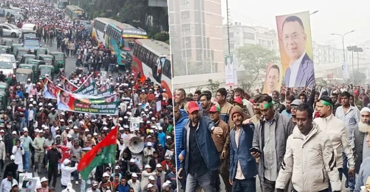 ‘লিডার আসছে’ স্লোগানে মুখর ঢাকার রাজপথ