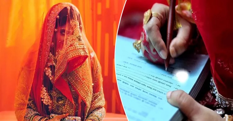 বিয়ের আসরেই স্বামীকে তালাক দিয়ে প্রেমিক মাসুদকে বিয়ে করলেন কলেজছাত্রী