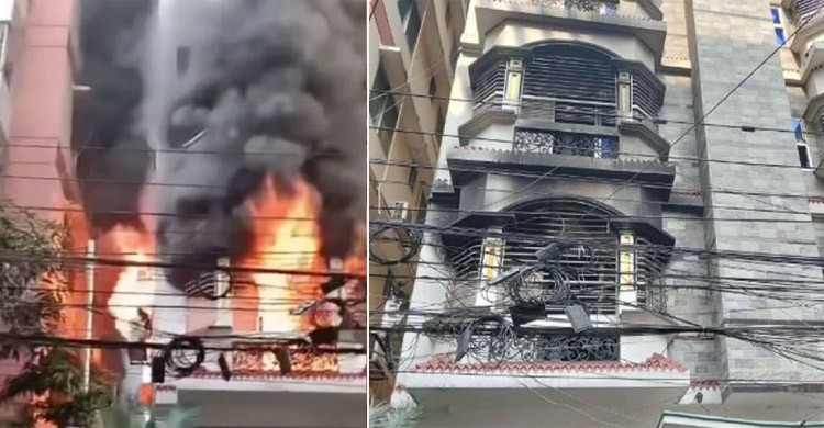 উত্তরায় আবাসিক ভবনে আগুন, দুই পরিবারের ৬ জনের মৃত্যু