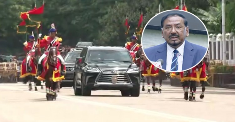 রাষ্ট্রপতির দায়িত্ব গ্রহণের পর প্রথমবার বঙ্গভবনে হাফিজ উদ্দিনের আগমন