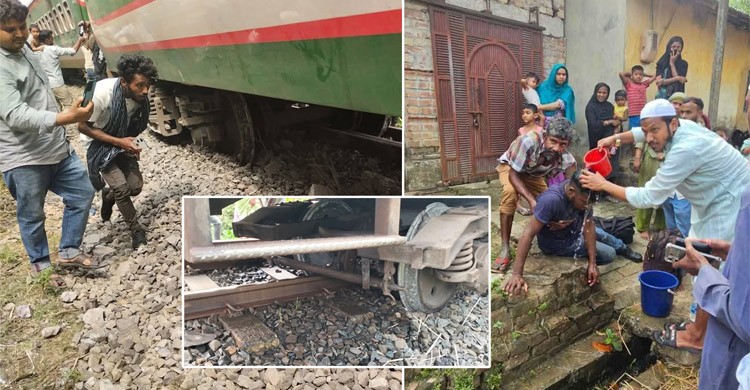 বগুড়ায় নীলসাগর এক্সপ্রেসের ৯ বগি লাইনচ্যুত, আহত অর্ধশতাধিক