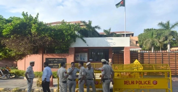 দিল্লিতে বাংলাদেশ হাইকমিশনে আবারও হামলা