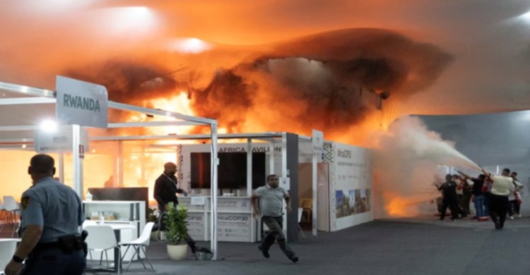 জাতিসংঘের কপ-৩০ জলবায়ু সম্মেলনে ভয়াবহ আগুন