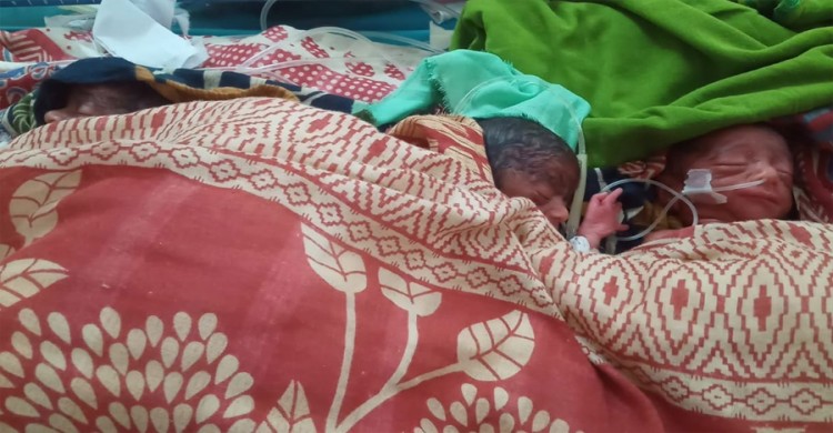 নরমাল ডেলিভারিতে একসঙ্গে পাঁচ সন্তানের জন্ম, এলাকায় চাঞ্চল্য