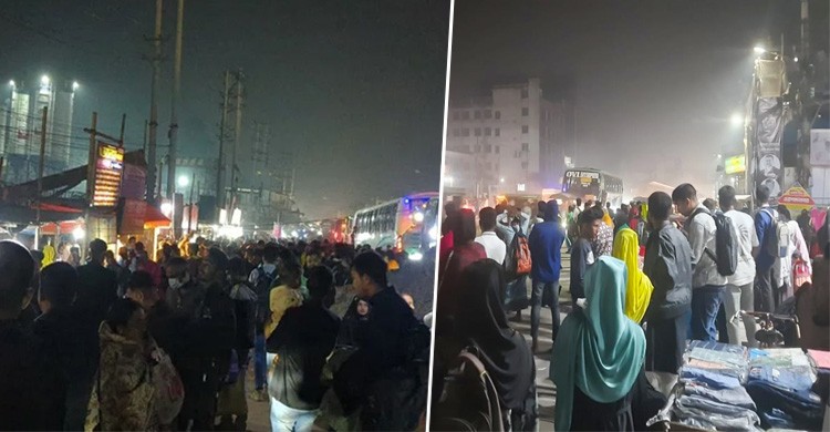 নির্বাচন উপলক্ষে মহাসড়কে ঘরমুখো মানুষের ঢল, অতিরিক্ত ভাড়ার অভিযোগ