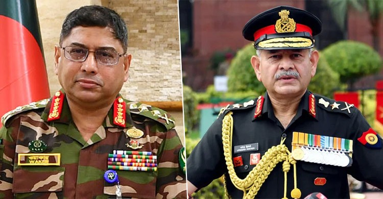 বাংলাদেশের সেনাপ্রধানের সঙ্গে নিয়মিত যোগাযোগ রাখছি: ভারতের সেনাপ্রধান